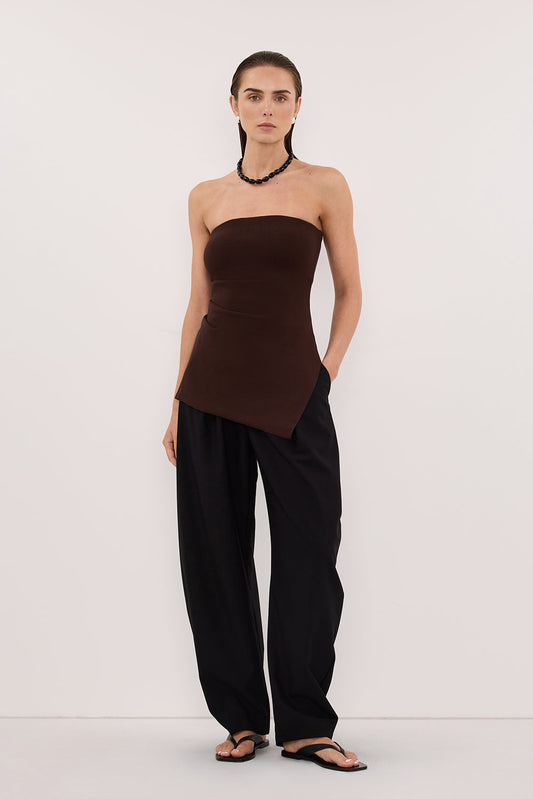 LUKE CHOC LONGLINE BANDEAU TOP