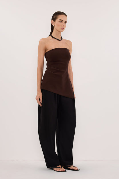 LUKE CHOC LONGLINE BANDEAU TOP