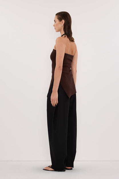 LUKE CHOC LONGLINE BANDEAU TOP
