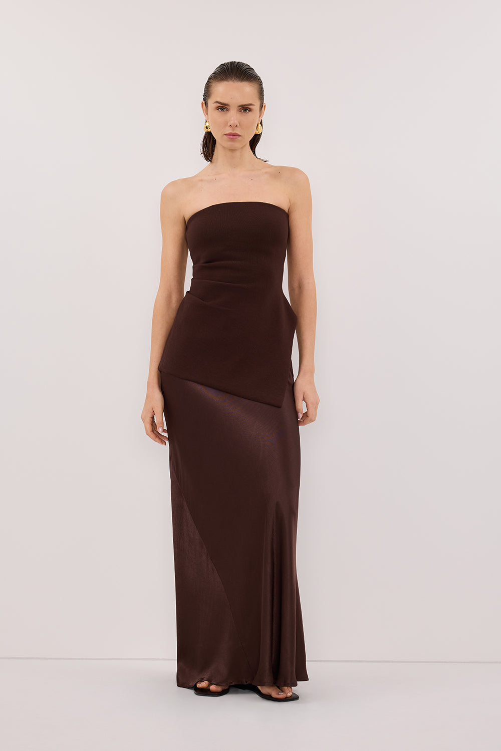 LUKE CHOC LONGLINE BANDEAU TOP