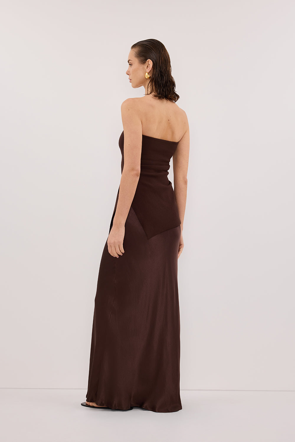 LUKE CHOC LONGLINE BANDEAU TOP