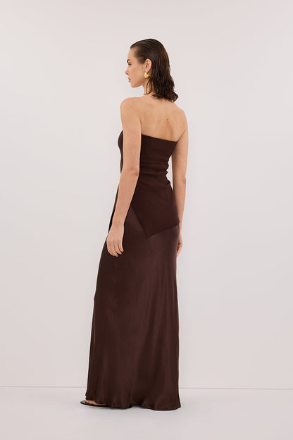 LUKE CHOC LONGLINE BANDEAU TOP