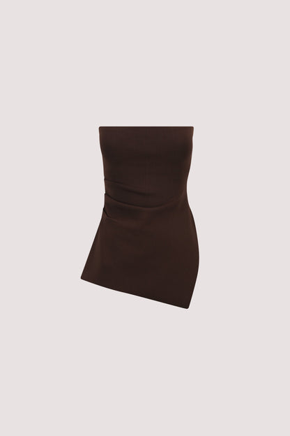 LUKE CHOC LONGLINE BANDEAU TOP