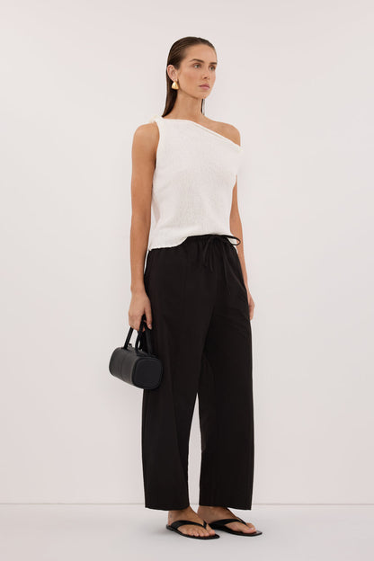 KARA OFF WHITE ASYM KNIT TOP