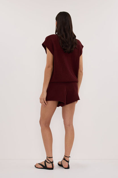 ASPEN SANGRIA KNIT TOP