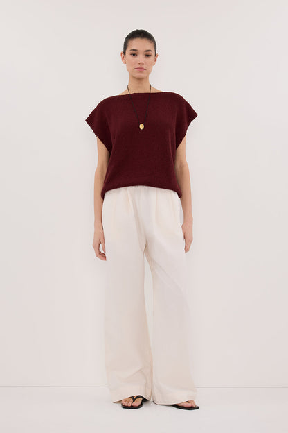 ASPEN SANGRIA KNIT TOP