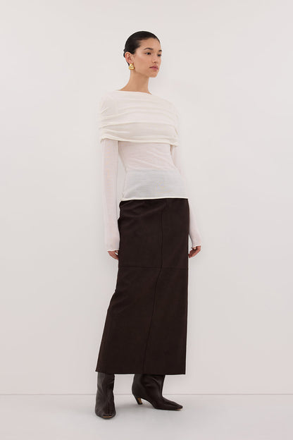 IVY OFF WHITE MERINO LONG SLEEVE TOP