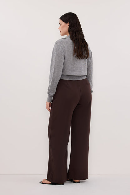 KYRA SILVER LONG SLEEVE MERINO WOOL CARDIGAN
