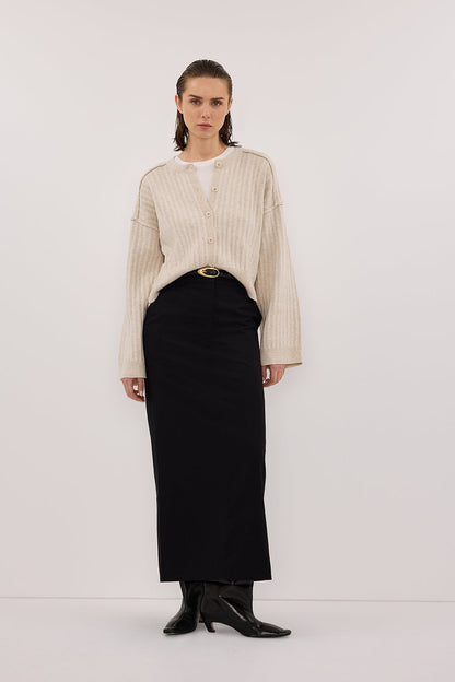 DAHLIA CHALK KNIT CARDIGAN