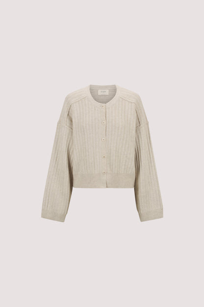 DAHLIA CHALK KNIT CARDIGAN