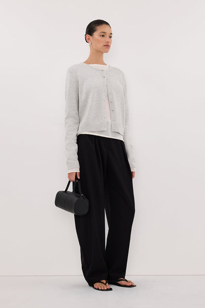 LISE SILVER LIGHT KNIT CARDIGAN