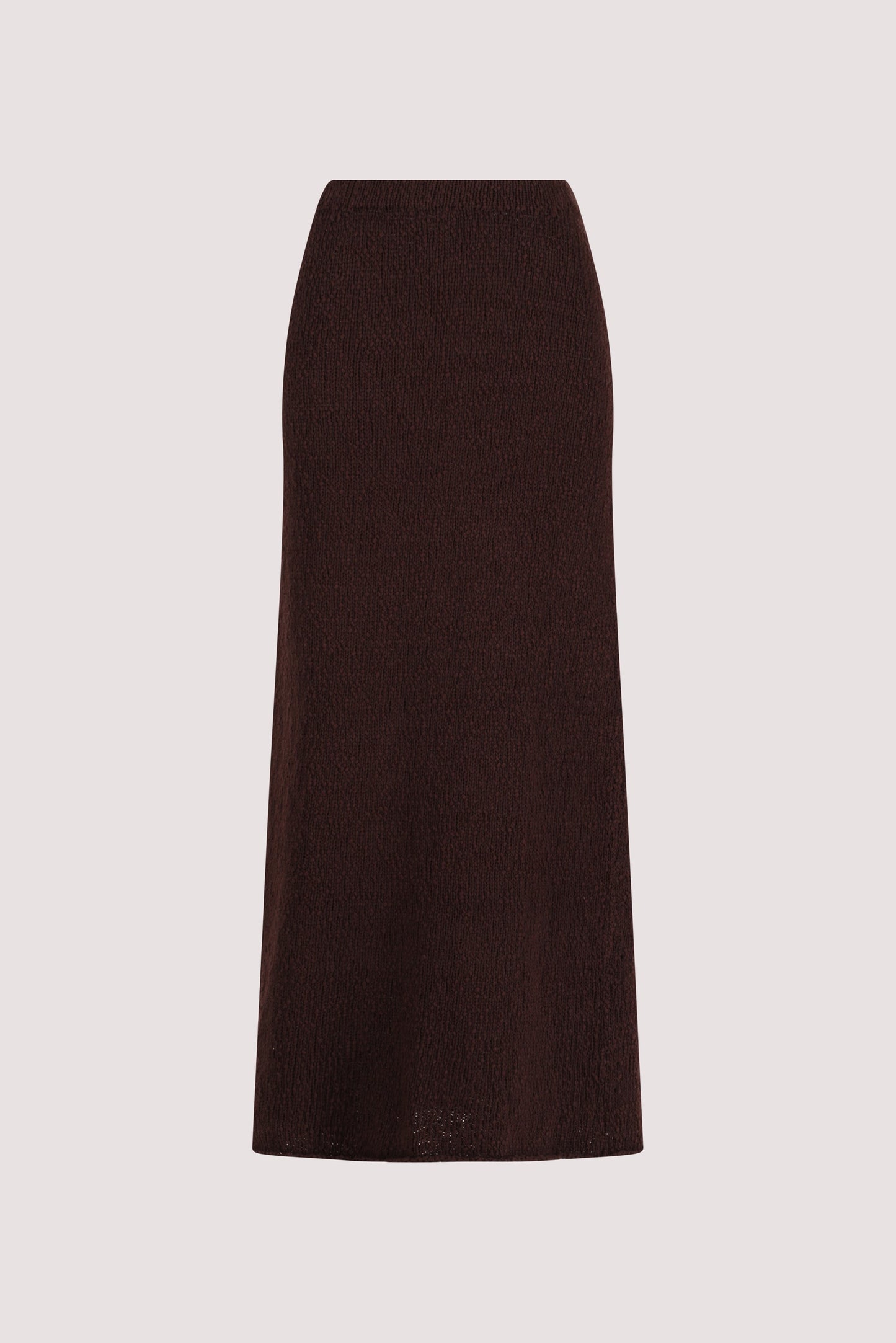 DINA CHOC KNIT MIDI SKIRT