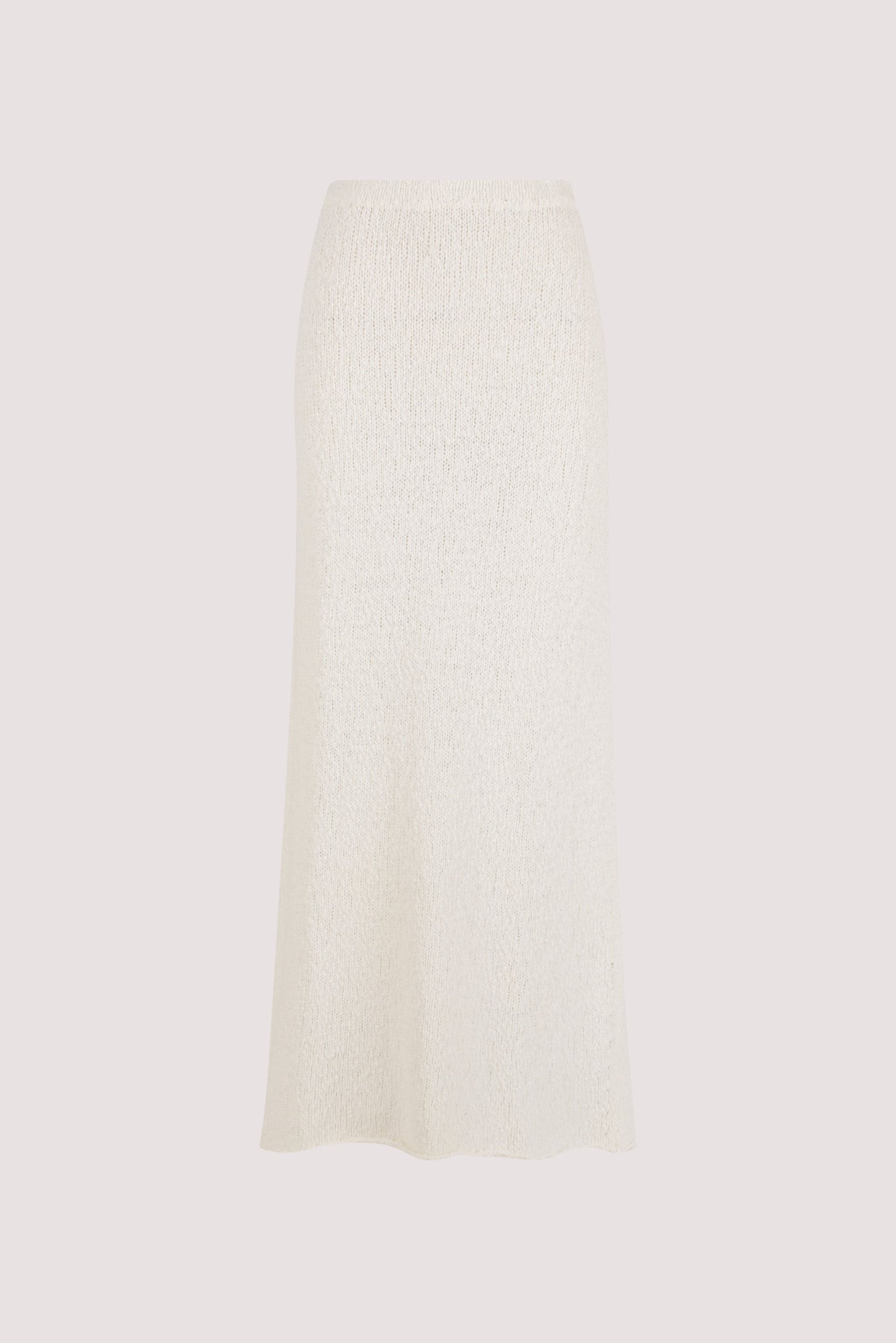 DINA OFF WHITE KNIT MIDI SKIRT