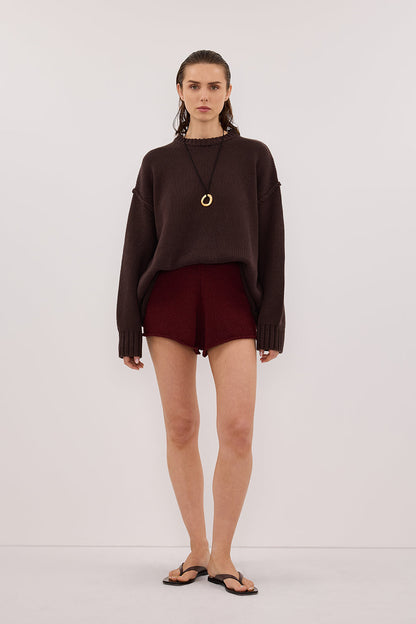 ASPEN SANGRIA KNIT SHORT