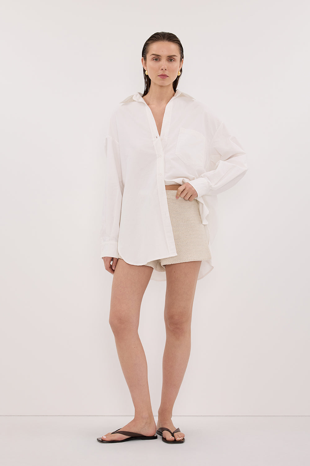 PEARL NATURAL KNIT SHORT