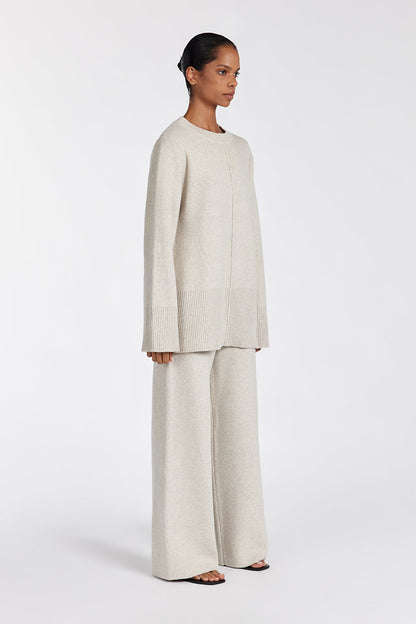 CLEMENCE OAT MARLE KNIT PANT