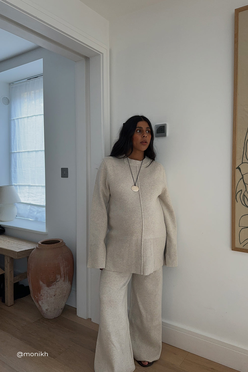 CLEMENCE OAT MARLE KNIT PANT