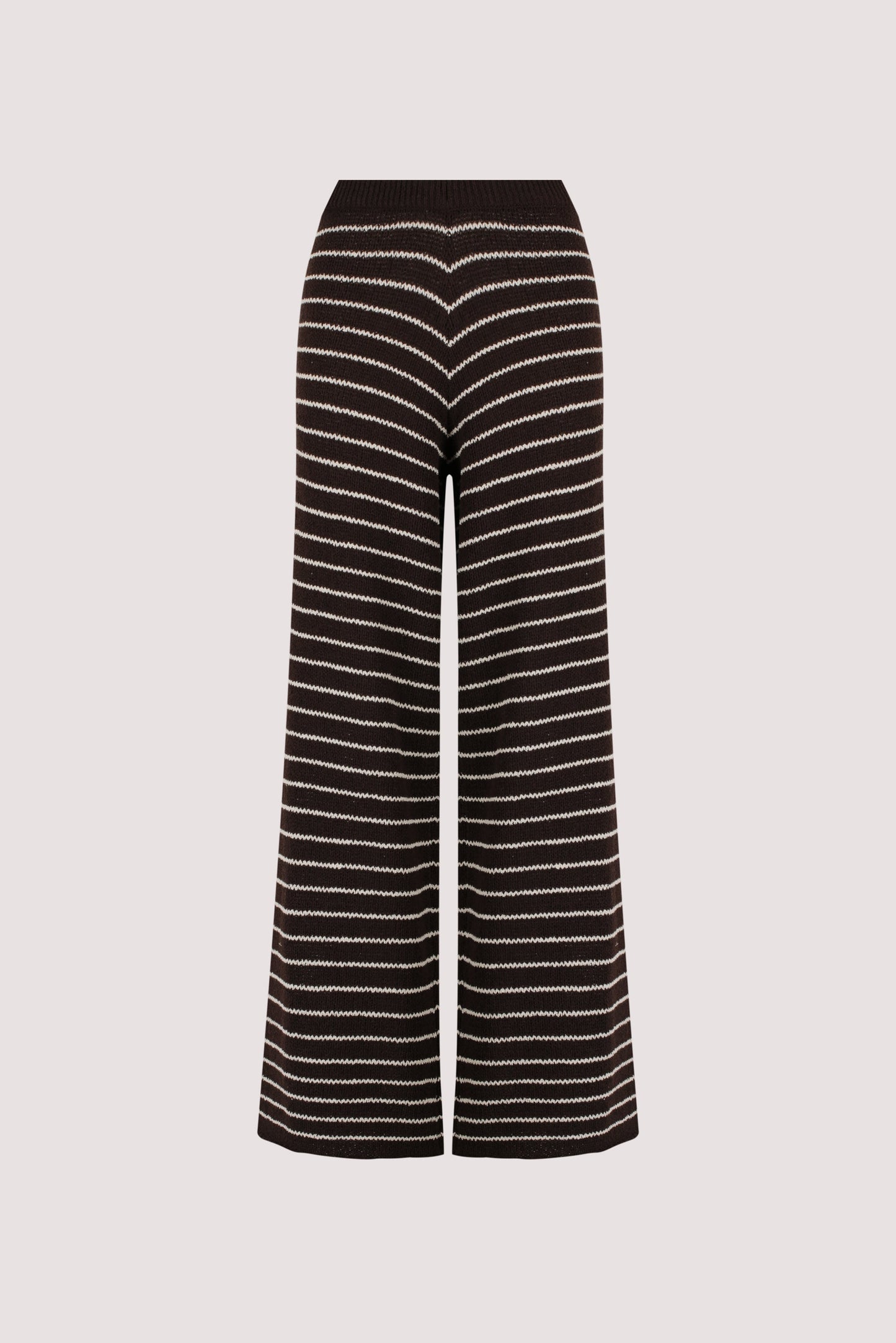 ASPEN CHOC STRIPE KNIT PANT