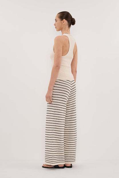 ASPEN SANDSTONE STRIPE KNIT PANT
