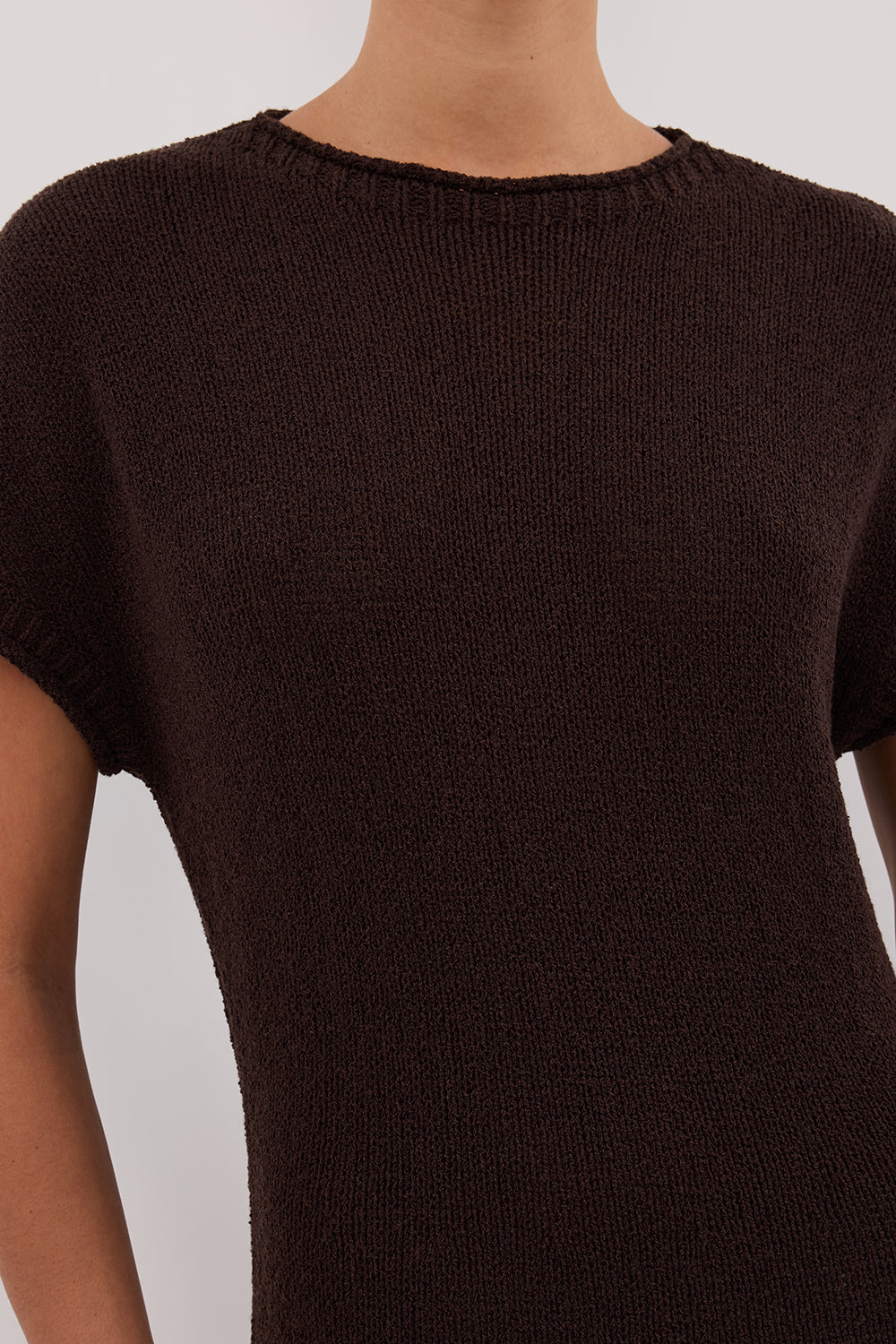 ERIN CHOC KNIT MAXI DRESS